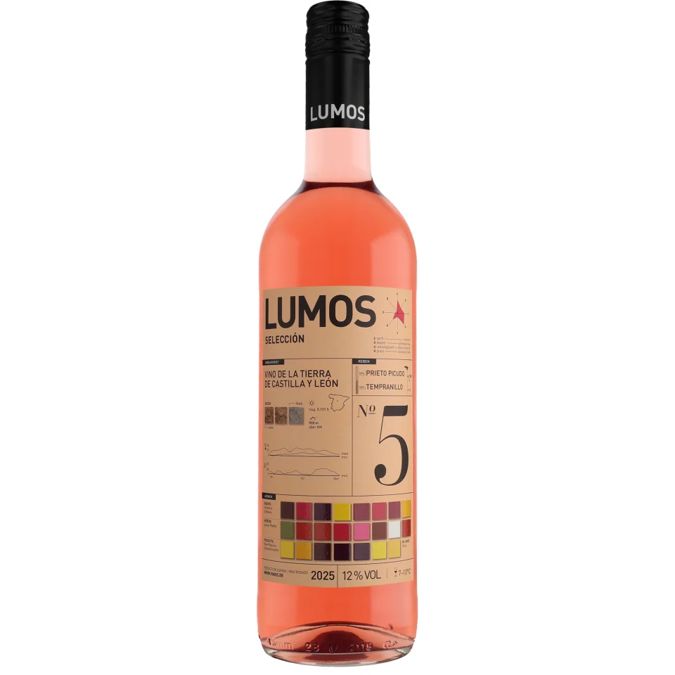 LUMOS No.5 Rosado 2025 0.75L 12% Vol. Roséwein Trocken aus Spanien