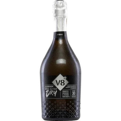 v8+ Piero Valdobbiadene Prosecco Superiore, Extra Dry, Valdobbiadene Prosecco DOCG, Venetien, Perlwein / Secco