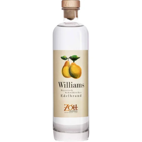 Zott Williams Christ Birne Destillat, Deutschland, 0,5 L, 40% Vol., Spirituosen
