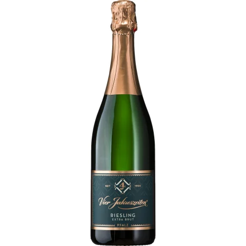 Vier Jahreszeiten Riesling Sekt, Extra Brut, Pfalz , Pfalz, 2023, Schaumwein