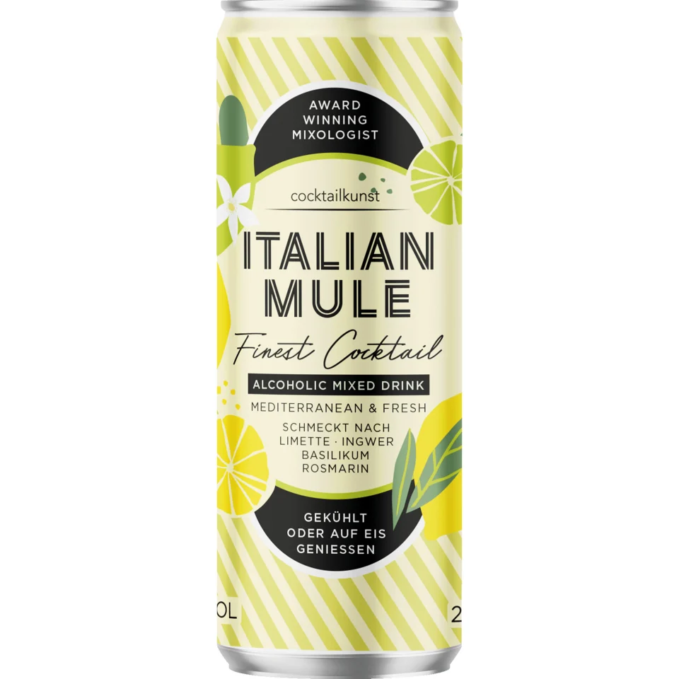 Cocktailkunst Italian Mule, 0,25 L, 10% Vol., Spirituosen