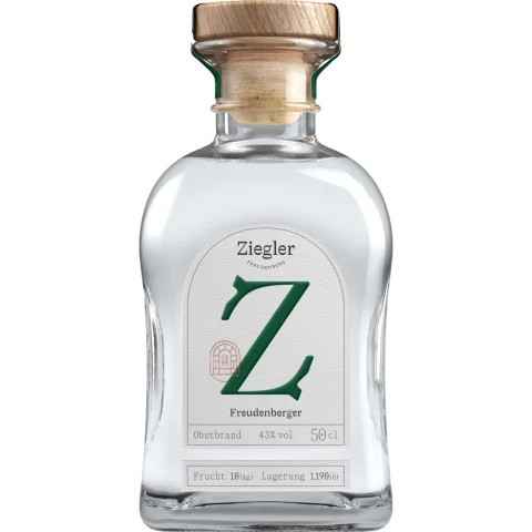 Ziegler Freudenberger Obstbrand, Deutschland, 0,5 L, 43% Vol., Spirituosen
