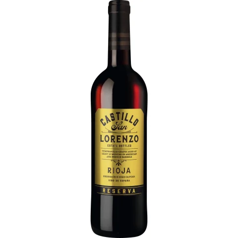 Castillo San Lorenzo Rioja Reserva, Rioja DOCa, Rioja, 2018, Rotwein