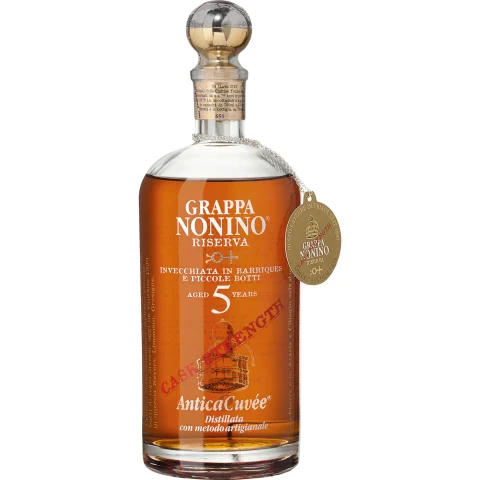 Grappa Nonino Antica Cuvée Riserva Cask Strength, 5 years 0,70 L, 59,9 % Vol., Spirituosen
