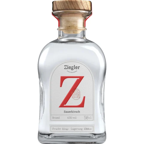 Ziegler Sauerkirsche Brand, Deutschland, 0,5 L, 43% Vol., Spirituosen