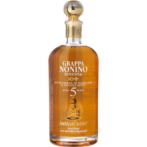 Grappa Nonino Riserva AnticaCuvée 5 Years, 0,70 L , 43 % Vol., Spirituosen