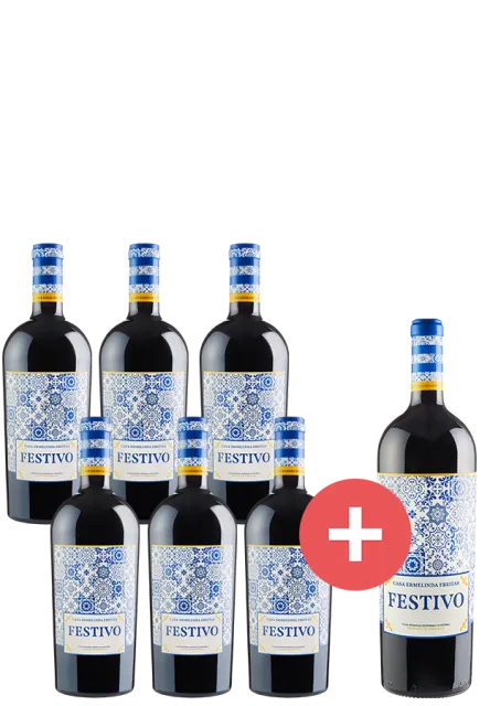 6er-Paket Festivo + GRATIS Magnum - Casa Ermelinda Freitas - Weinpakete aus Portugal