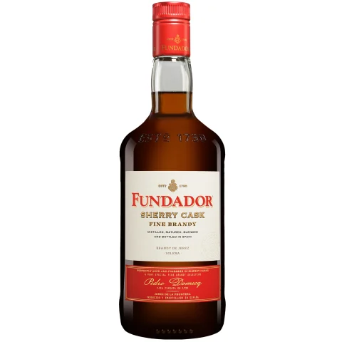 Brandy Domecq »Fundador« - 1,0 L. 1L 36% Vol. Brandy aus Spanien
