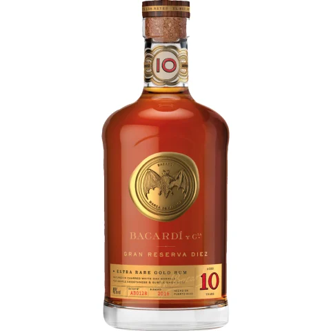 Bacardi Gran Reserva Diez, 0,7l, 40% Vol., Rum, Spirituosen