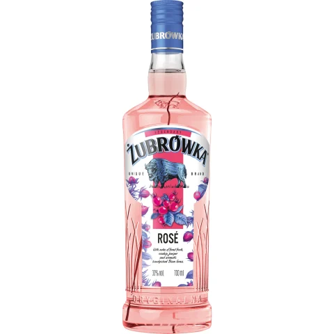 Zubrowka Rosé Vodka, Polen, 0,7 L, 30% Vol., Spirituosen