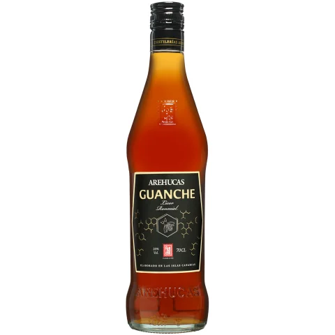 Ron Arehucas Miel Guanche - 0,7 L. 0.7L 20% Vol. aus Spanien