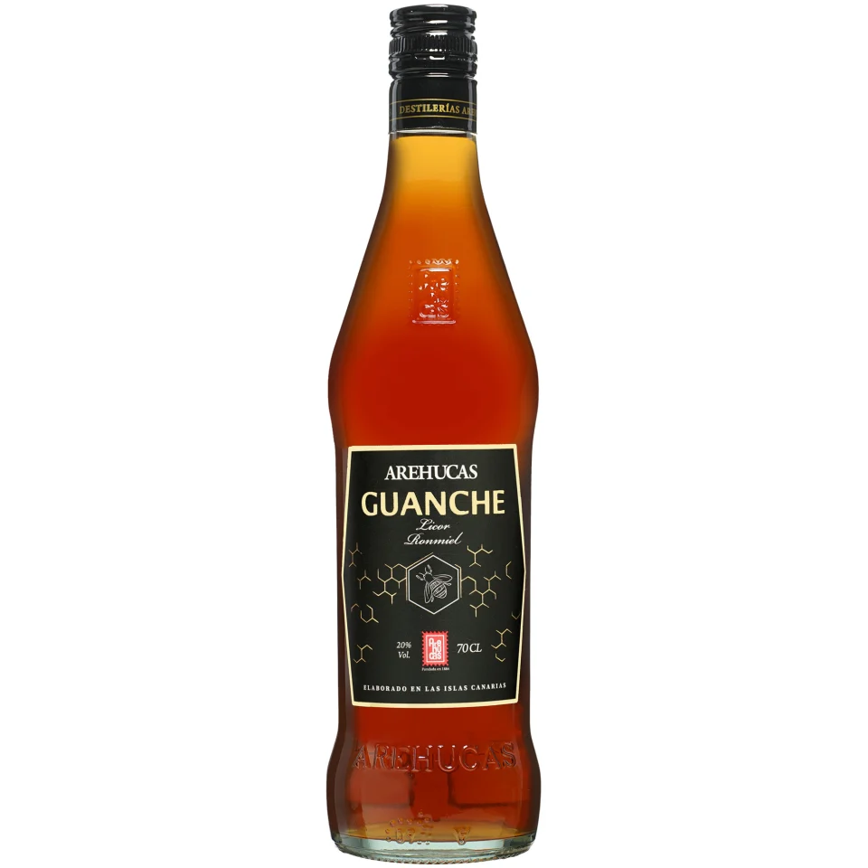 Ron Arehucas Miel Guanche - 0,7 L. 0.7L 20% Vol. aus Spanien