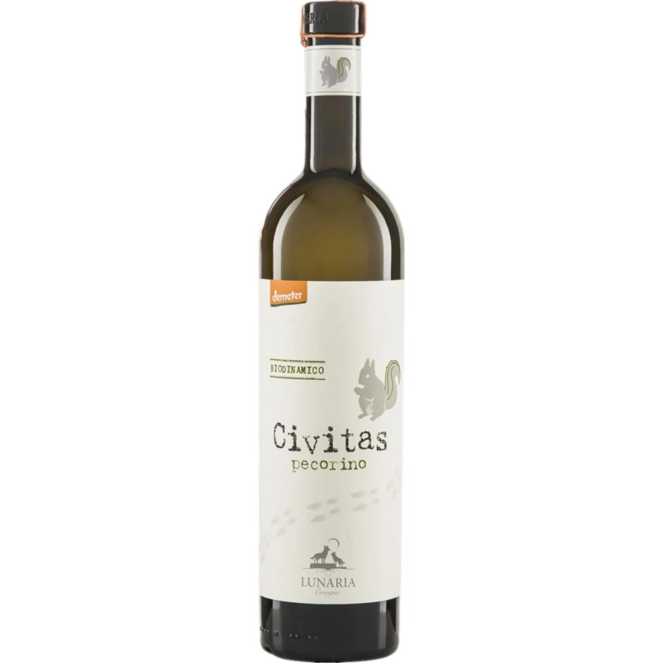 Lunaria Civitas Pecorino Bio, Terre di Chieti IGP, Abruzzen, 2024, Weißwein