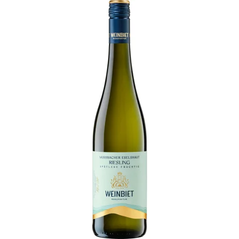Weinbiet Mussbacher Eselshaut Riesling Spätlese, Feinfruchtig, Pfalz, Pfalz, 2024, Weißwein