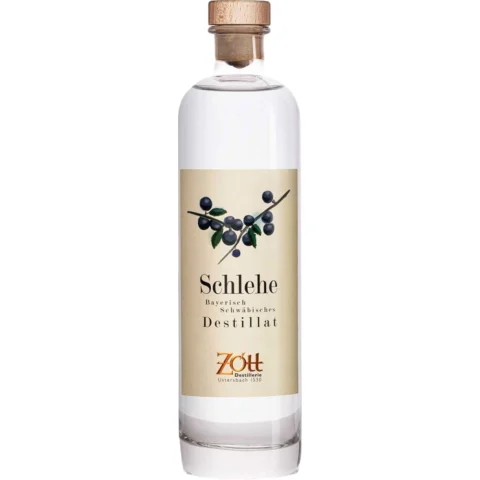 Zott Schlehe Destillat, Deutschland, 0,5 L, 40% Vol., Spirituosen