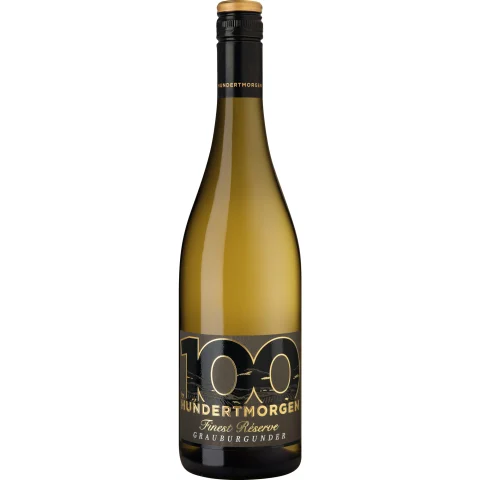 100 by Hundertmorgen Finest Réserve Grauburgunder, Trocken, Rheinhessen, Rheinhessen, 2024, Weißwein