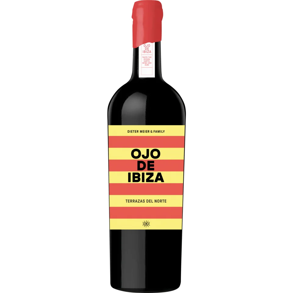 Ojo de ibiza Terazzas del Norte, Ibiza, Balearische Inseln, 2019, Rotwein