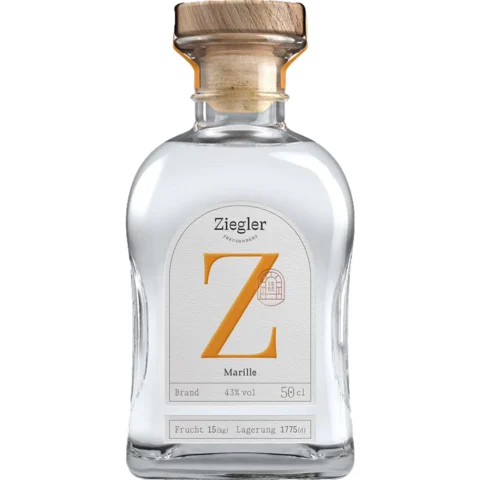 Ziegler Marille Brand, Deutschland, 0,5 L, 43% Vol., Spirituosen