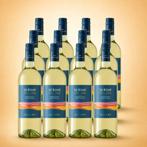 Banfi Le Rime Chardonnay Pinot Grigio 12er Vorratspaket