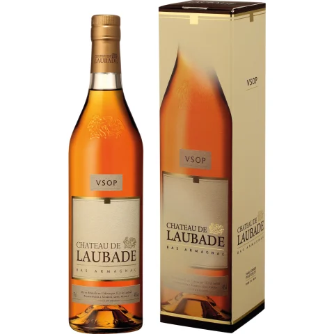 Bas Armagnac Chateau de Laubade VSOP, Armagnac AOC, 0,7 L, 40% Vol., in Etui, Spirituosen