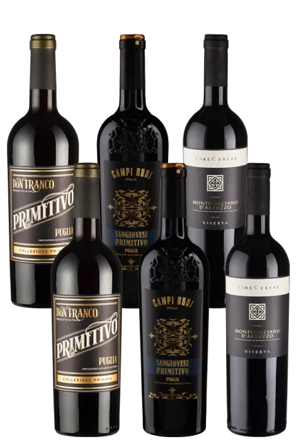 6er-Paket Italienische Rebsortenvielfalt - Weinpakete aus Italien