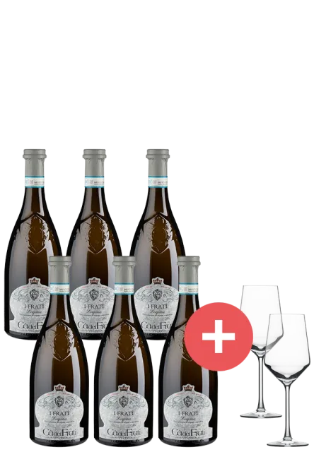 6er-Paket Lugana Ca dei Frati + Schott-Zwiesel Gläser - Weinpakete