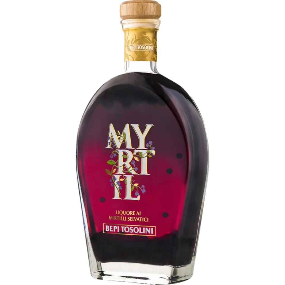 Bepi Tosolini Myrtil Blaubeerlikör, 0,7 L, 24% Vol., Friaul, Spirituosen