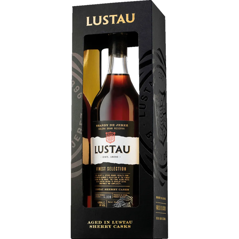 Lustau Finest Selection Brandy Gran Reserva, 0,7 L, 40 Vol. %, Andalusien, Spirituosen