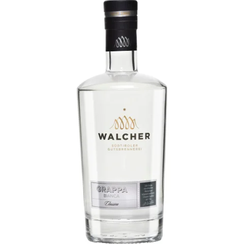 Walcher Grappa Bianca Classica, Italien, 0,7 L, 38% Vol., Spirituosen
